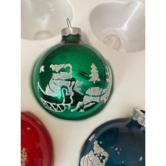 3 Boxes Pyramid Rauch Glass Ornaments USA 1980s Vintage Christmas Lot - Picture 6 of 16